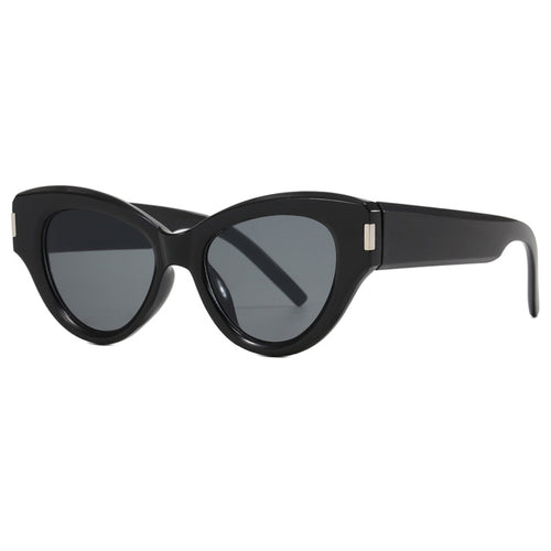 Damer stilige Cat-Eye solbriller med transparent ramme Luvikno