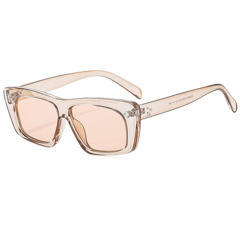 Dame kvadratisk solbrille med moderne design og polariserende linser Luvikno