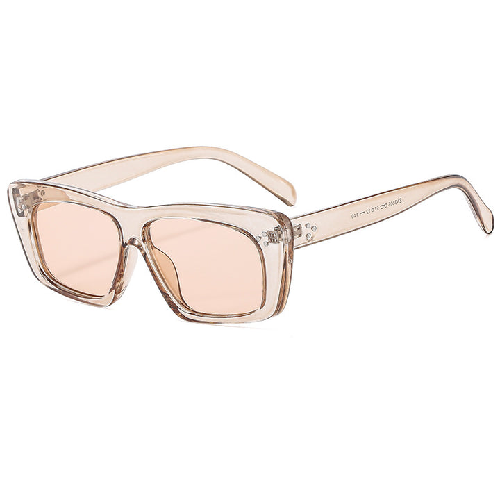 Dame kvadratisk solbrille med moderne design og polariserende linser Luvikno