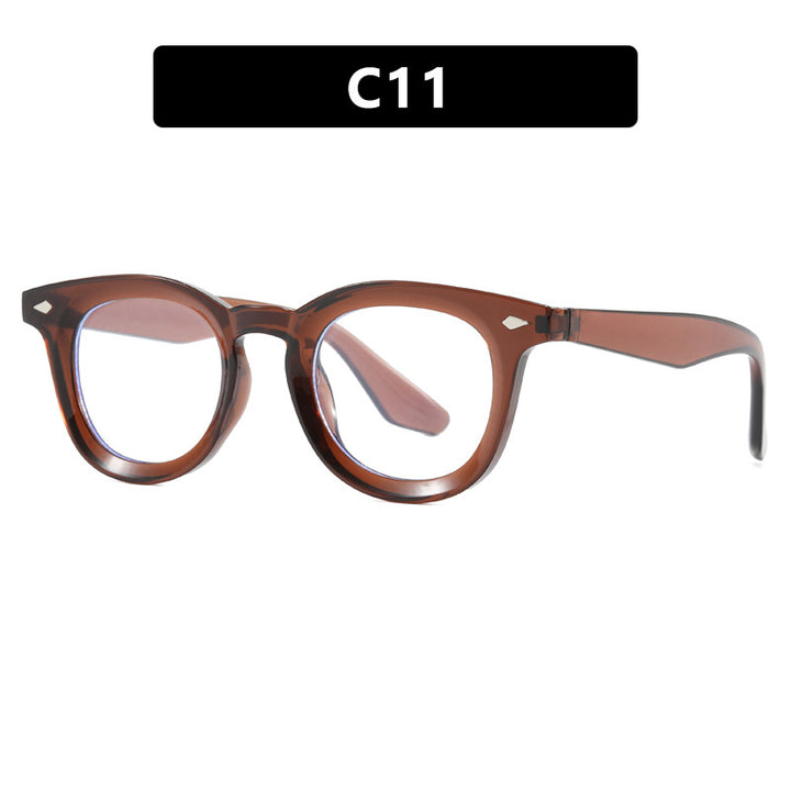 Damen modische Cat-Eye solbrille med transparent ramme Luvikno