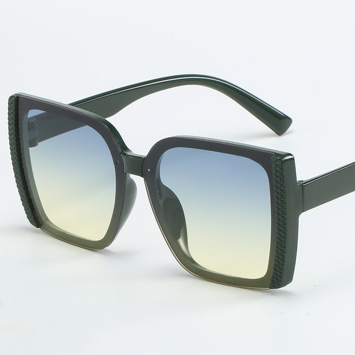 Dame oversized Designer-solbriller i moderne flettet design Luvikno
