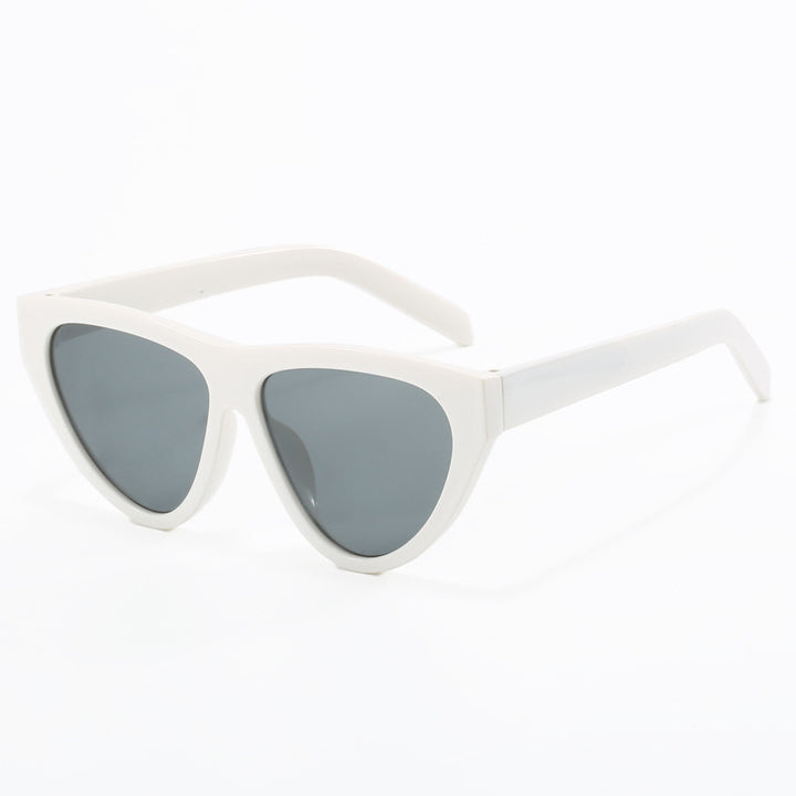Dame futuristisk Cat-Eye solbrille med høykvalitets plastikkramme Luvikno