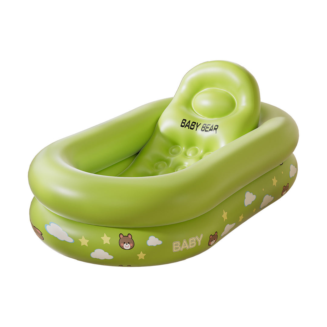 Kvinne oppblåsbar baby-badekar med ergonomisk design Luvikno