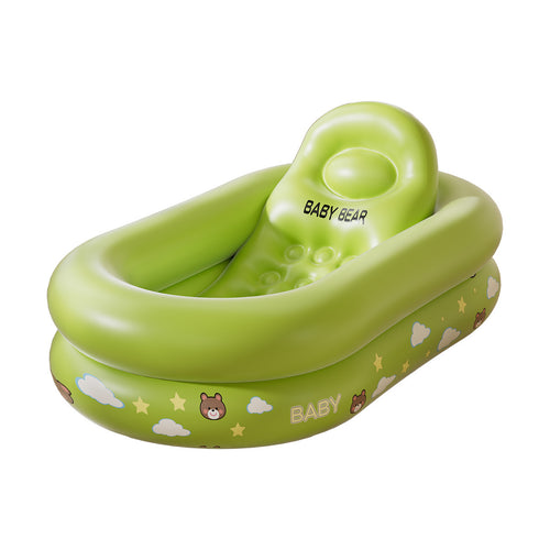 Kvinnelig oppblåsbar babybadekar med ergonomisk design Luvikno