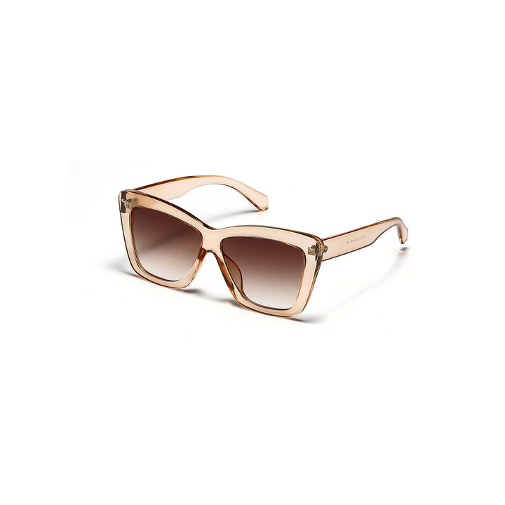 Dame geometrisk oversized solbrille Luvikno