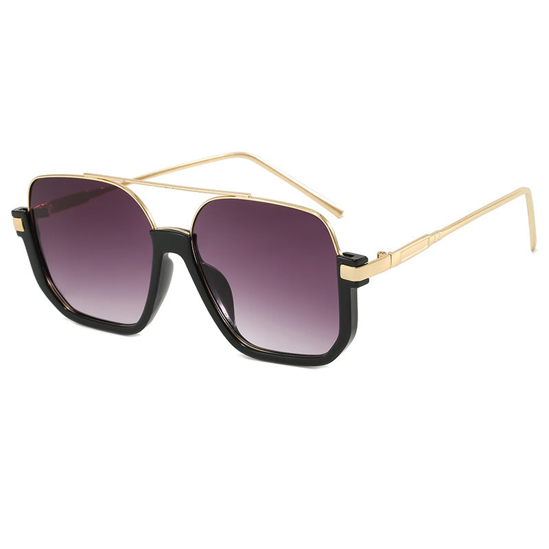 Dame Motek solbrille med buet metallramme og UV-beskyttelse Luvikno