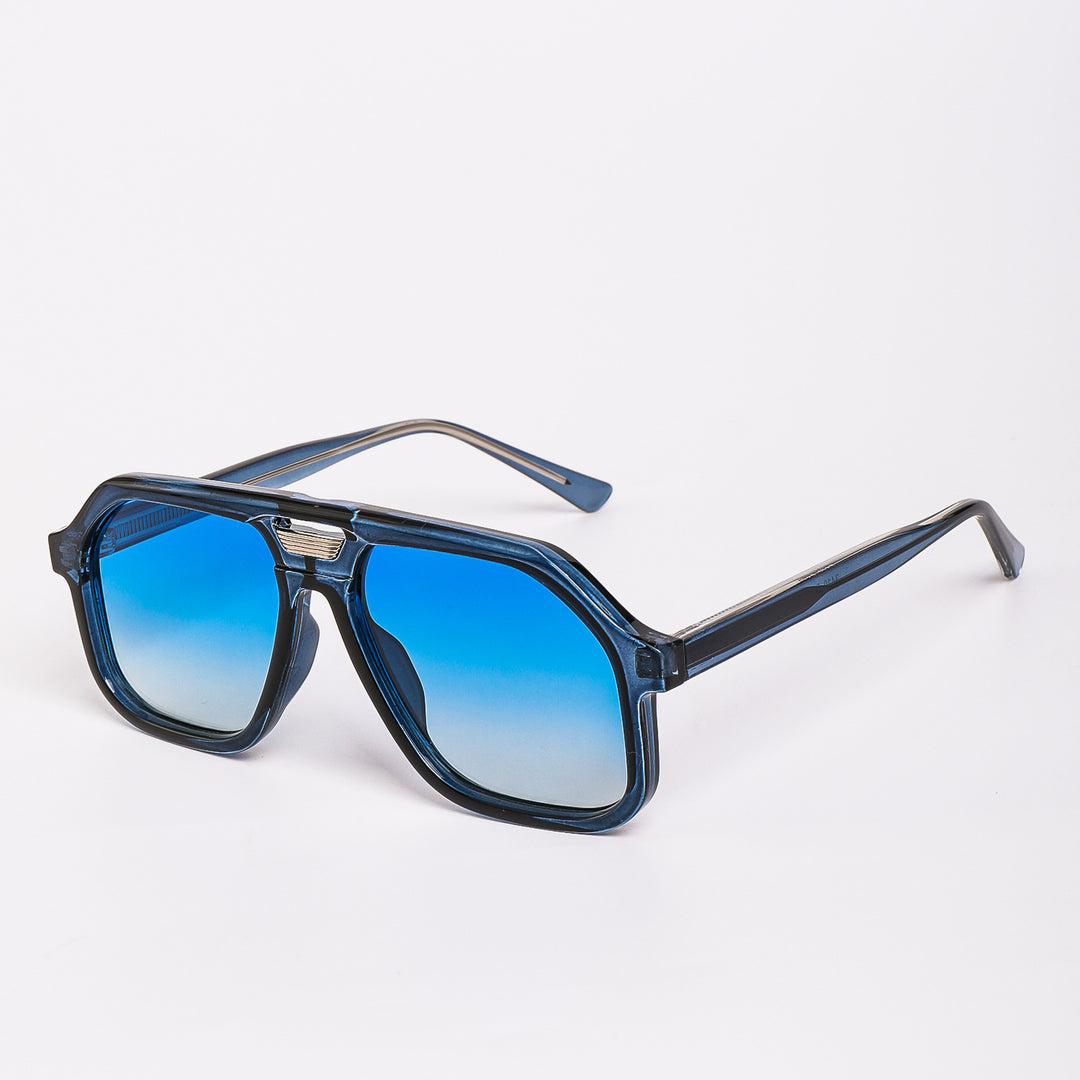 Damene moteriktig solbrille i unikt, geometrisk design Luvikno
