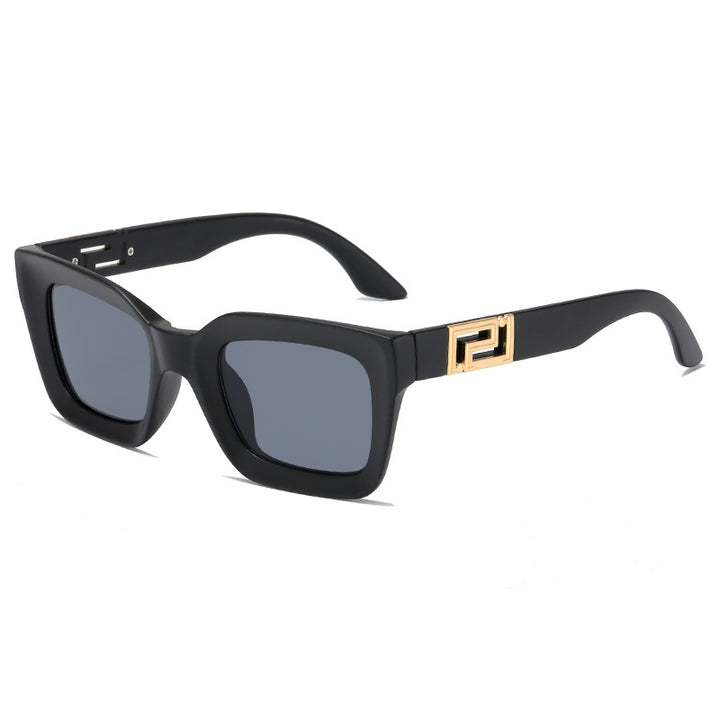 Dame kvadratisk solbrille med luksuriøs design Luvikno