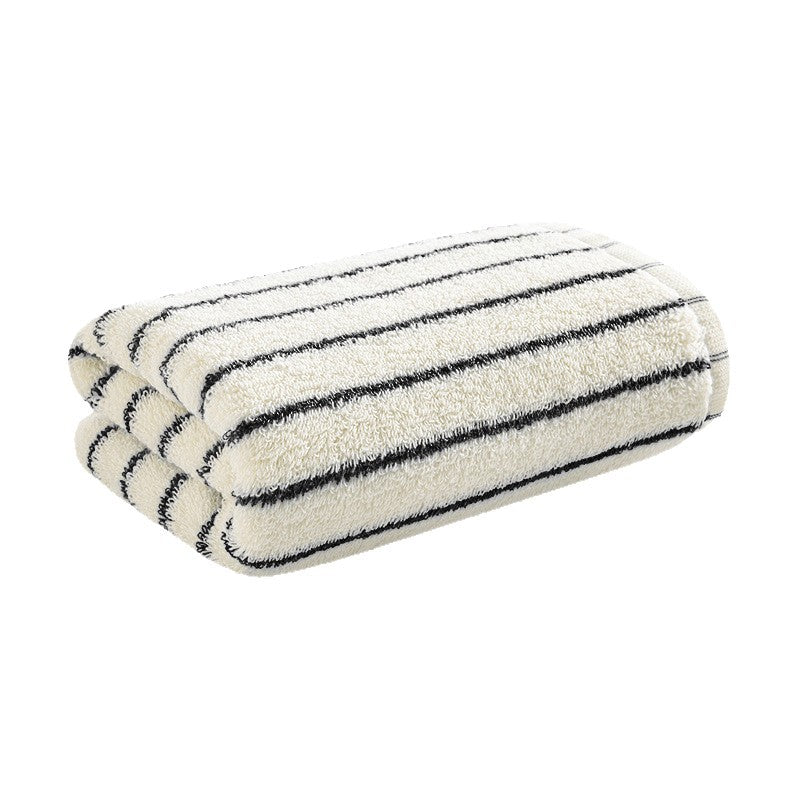 Dame fløyels-håndkle med stripete design Luvikno