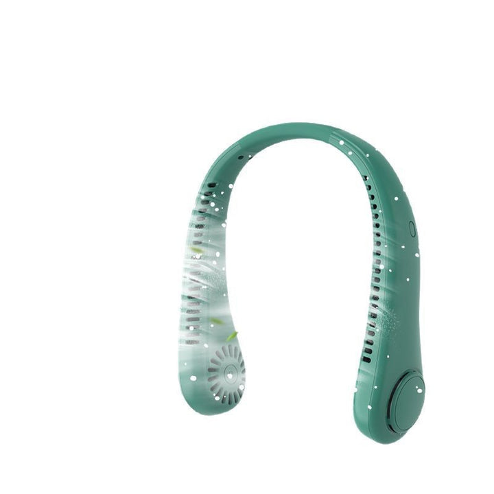 Unisex nan tragbar oppladbar nakkeflakt med stille dobbelvifte, justerbare luftnivåer og ergonomisk nakkebånd Luvikno