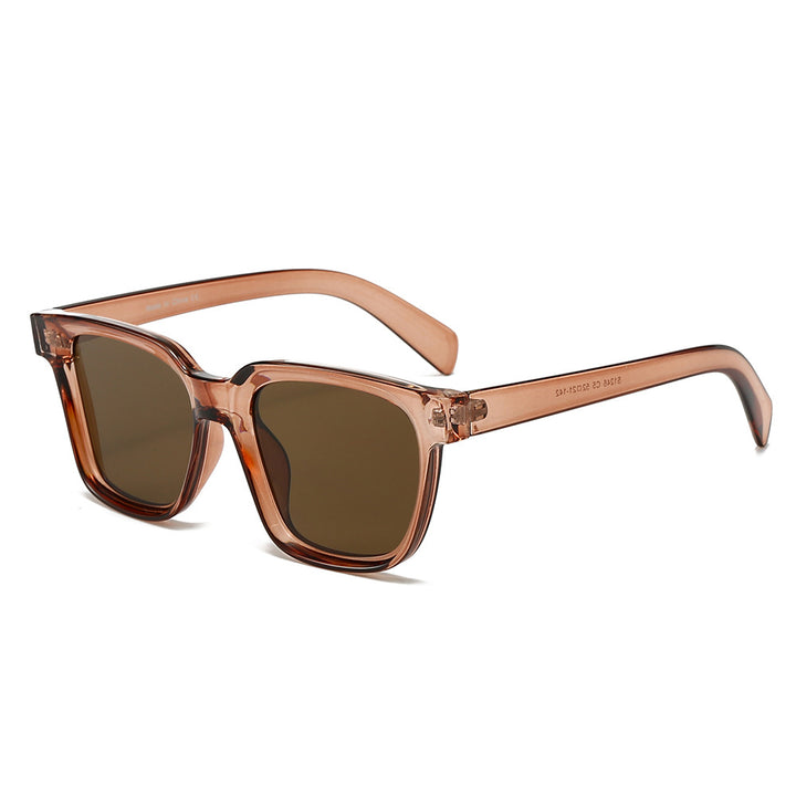 Dame elegant firkantet solbrille med UV-beskyttelse og stabil ramme Luvikno