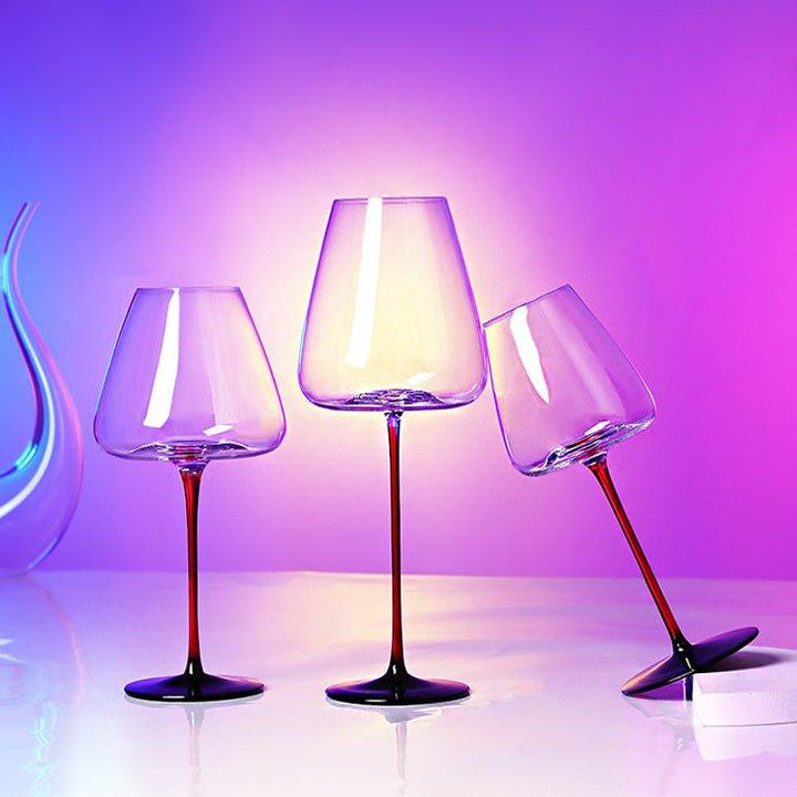 Krystallglass Rød Stilk Burgunder Glass | Luvikno