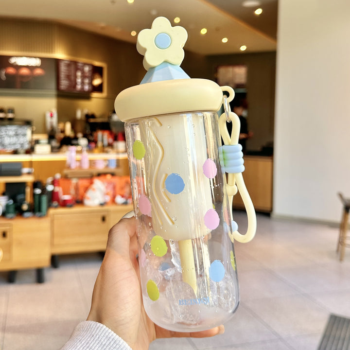 Unisex Drikkebecher med motiver og siliklokk Luvikno
