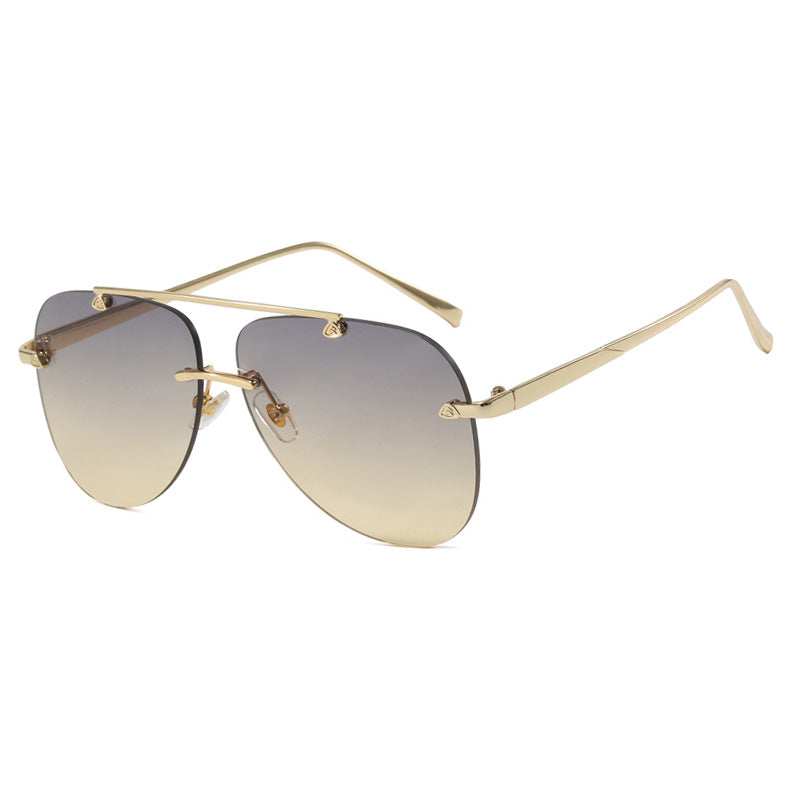 Damer elegante pilot-solbriller med UV-beskyttelse og reflekterende linser Luvikno