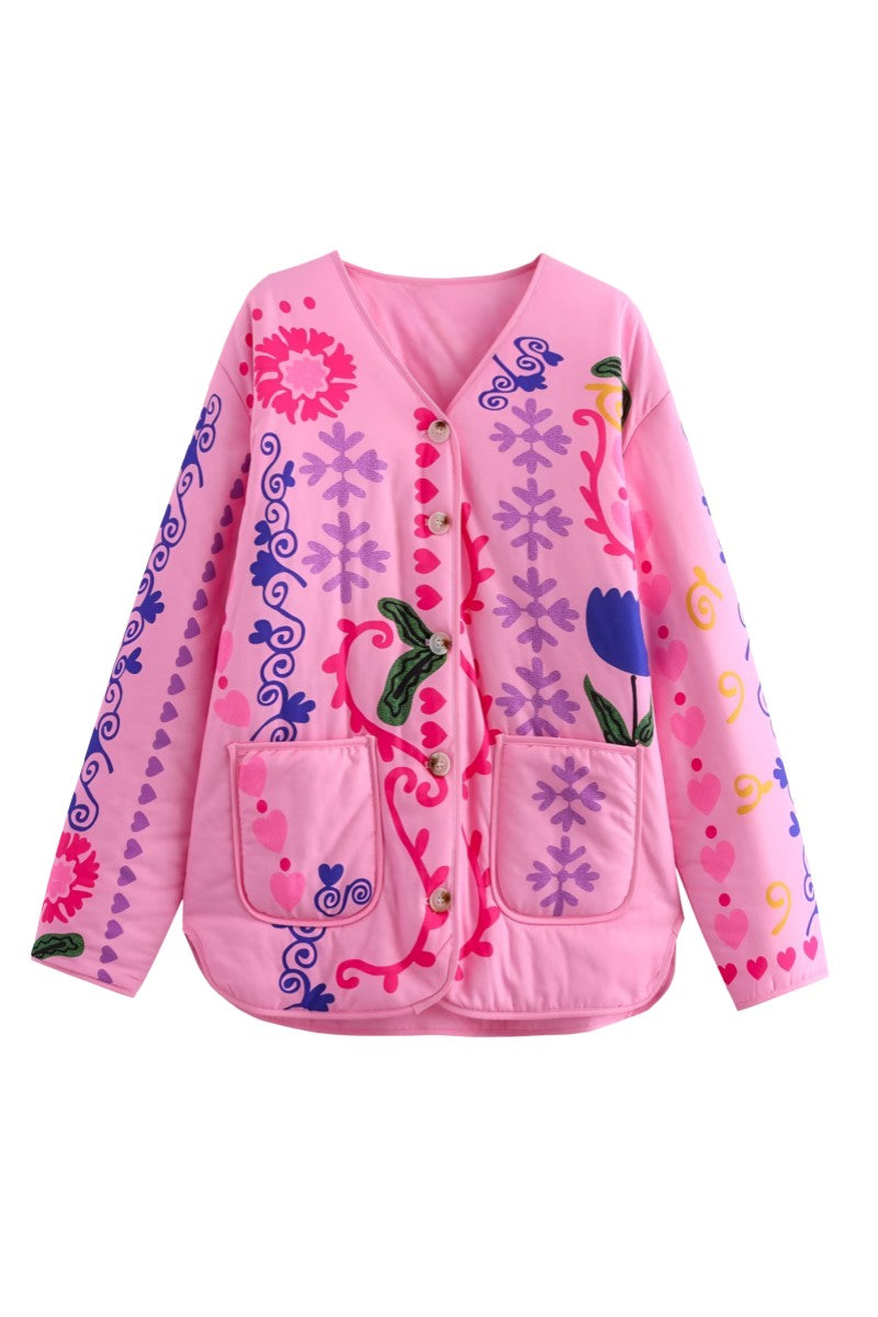 Luvik | Kukallinen painatus taskupaita