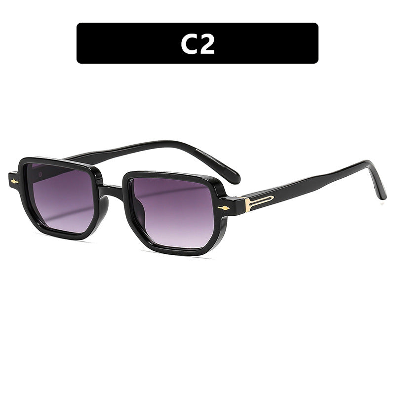 Dame kvadratisk solbrille med elegant design og polariserende glass Luvikno