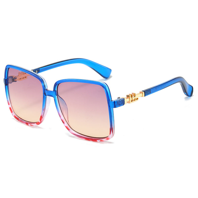 Damer modische solbrille med unik fargegradiant Luvikno