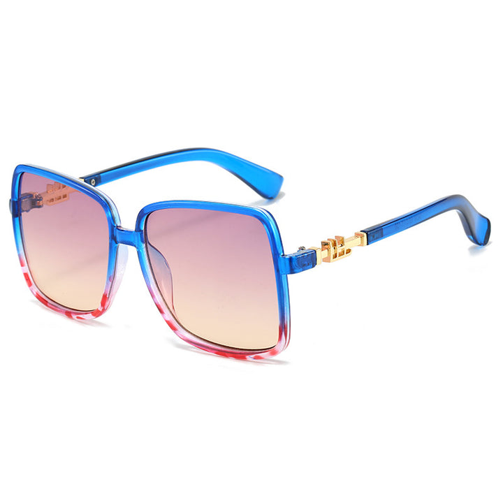 Damer modische solbrille med unik fargegradiant Luvikno