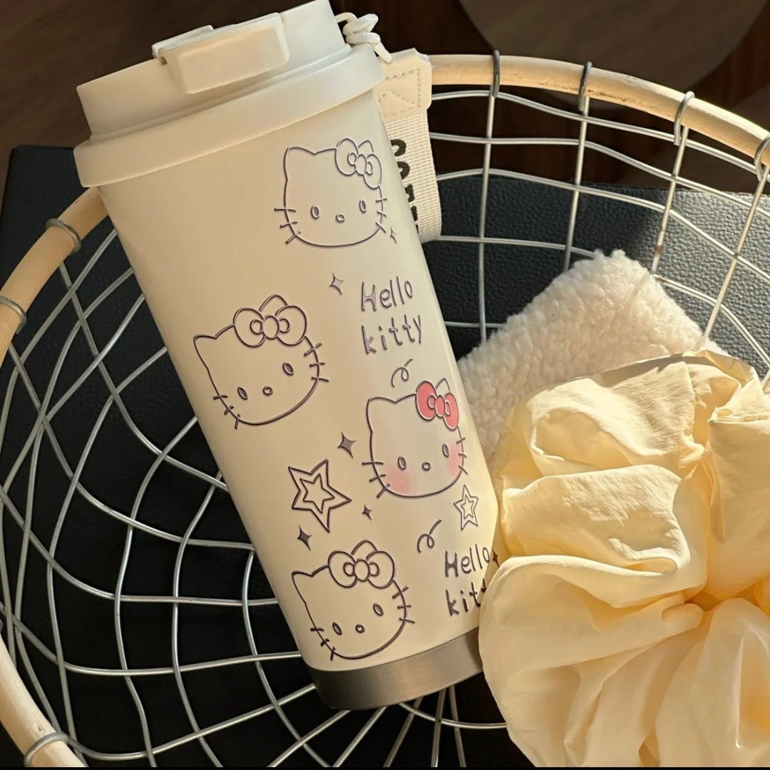 Dame Isolerende Drikkekopper med søtt Hello Kitty design Luvikno