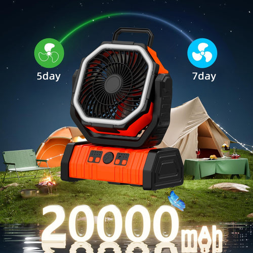 Bærbar oppladbar vifte Luvikno