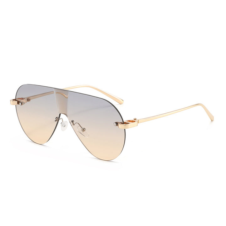 Dame Oversized solbriller i moderne aviator-stil Luvikno