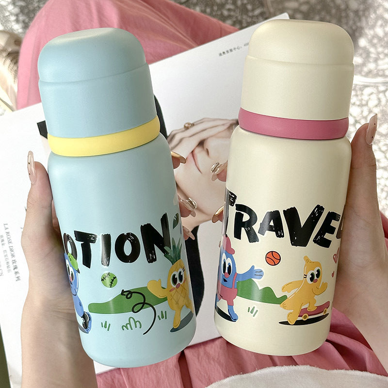 Damen Isolierflasche mit fröhlichem Tierdesign Luvikno
