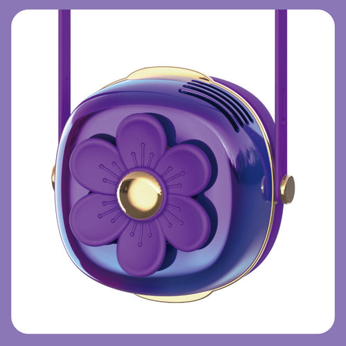 Dame Bærbar Vifte-Lampe i Blomsterdesign Luvikno