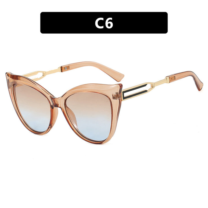 Dame cat-eye briller med elegant metallramme Luvikno
