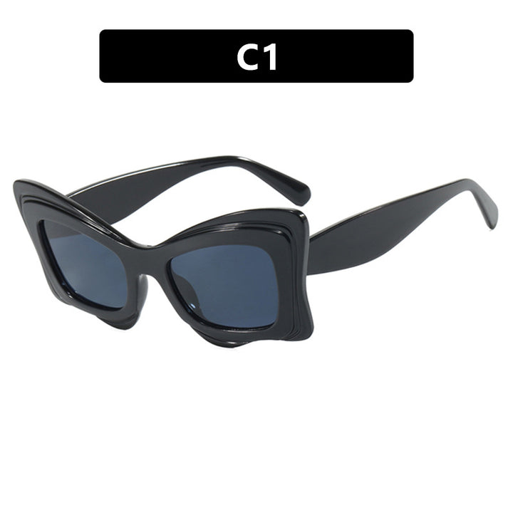 Dame oversized solbrille i ekstravagant design Luvikno