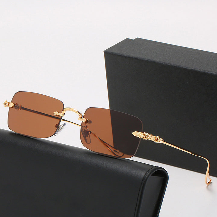 Damer moteriktig lesebrille med elegant kvadratisk ramme og dekorerte stenger Luvikno