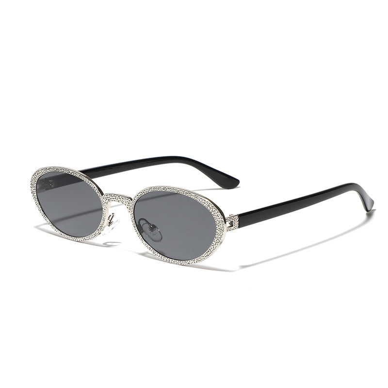 Dame Glamourøs solbrille med glitrende rammedekorasjon Luvikno
