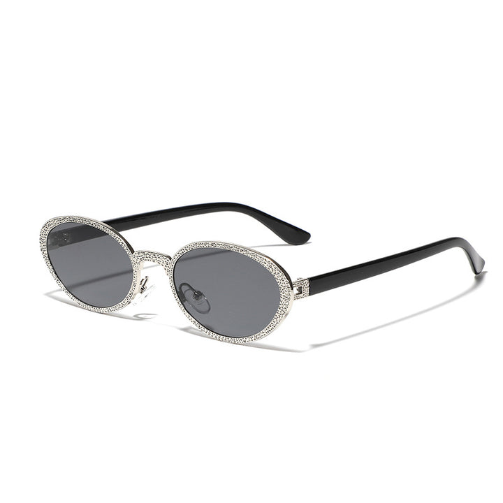 Dame Glamourøs solbrille med glitrende rammedekorasjon Luvikno