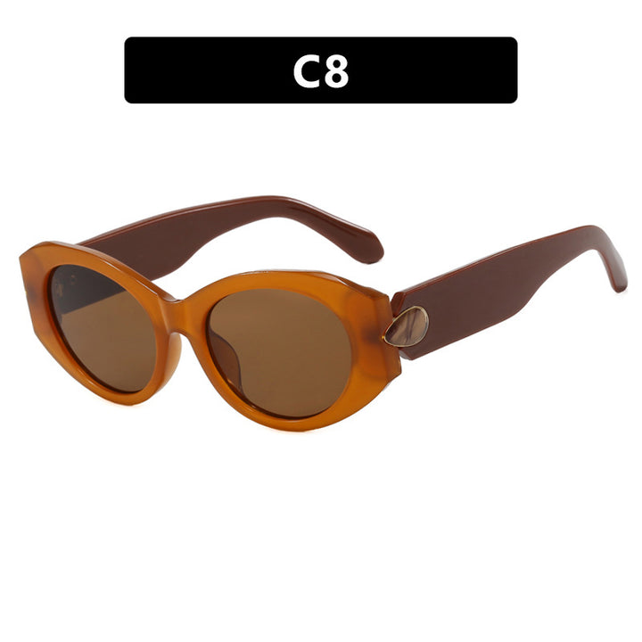 Dame elegant solbrille med stilige konturer Luvikno