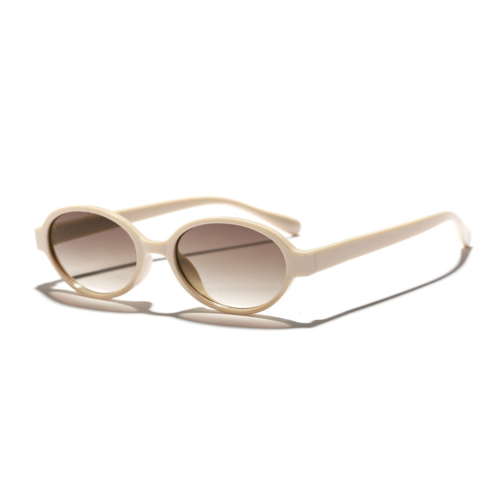 Dame moterik oval solbrille med dyremønster Luvikno