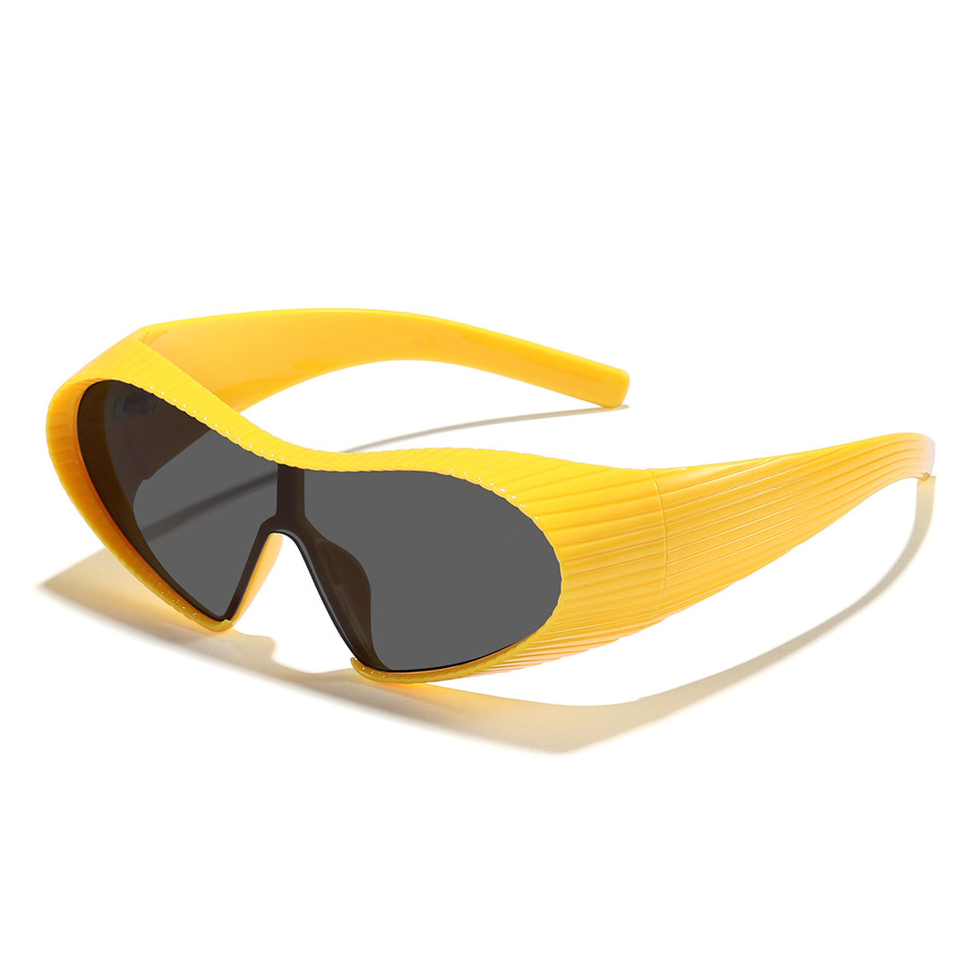 Dame trendy sports solbriller med elastisk ramme Luvikno