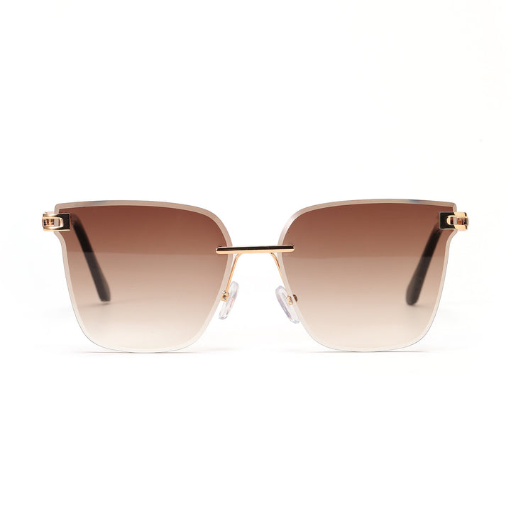 Dame moterøkt solbrille med filigranramme og UV-beskyttelse Luvikno