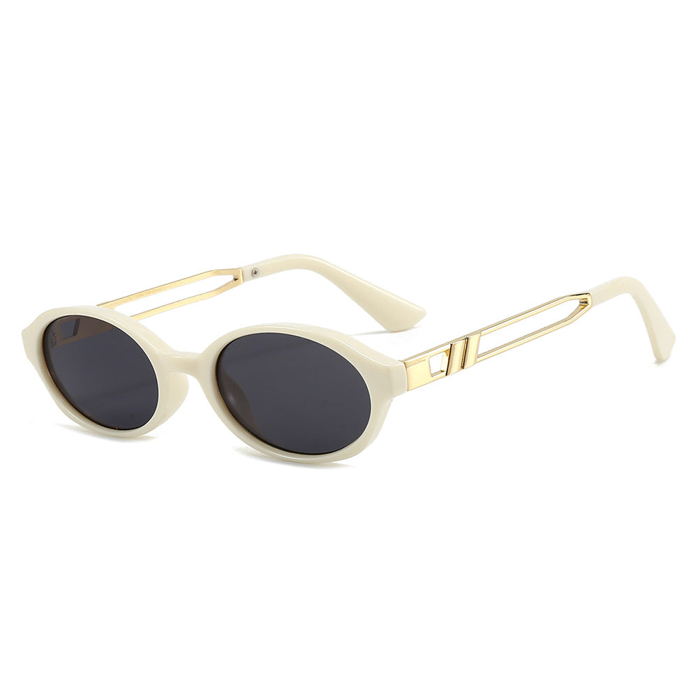 Dame Elegant solbrille i luksuriøst skilpadde-design med gullfargede metallakenter Luvikno