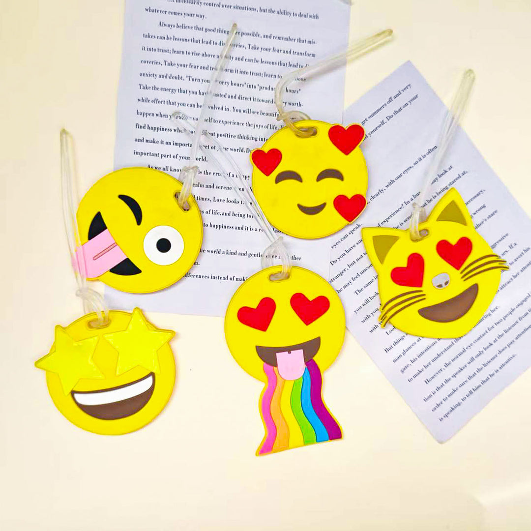 Unisex Bag Tag i Emojidesign Luvikno