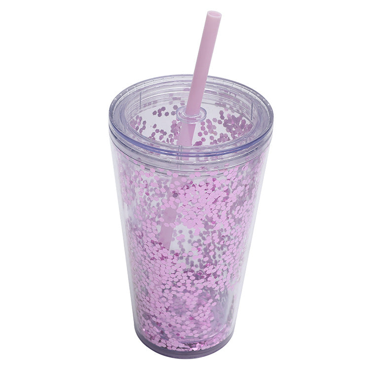 Unisex Glitter Becher Luvikno