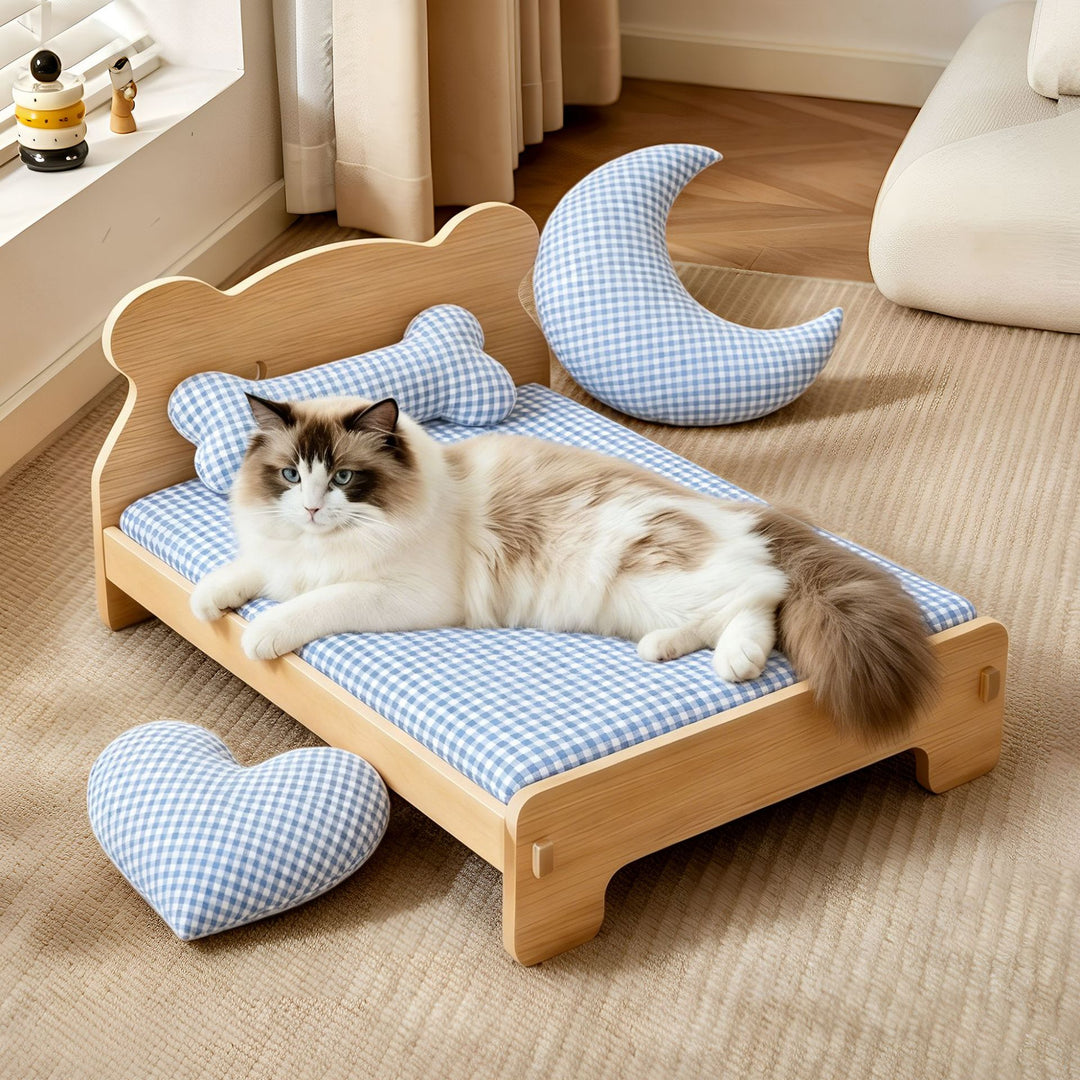 Dame luksus kattseng med ergonomisk pute Luvikno