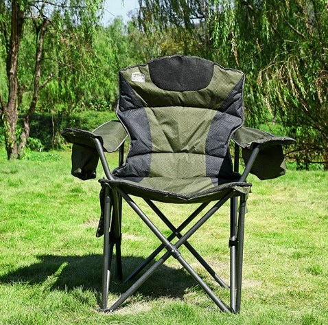 Dame Campingstol med ergonomisk ryggstøtte Luvikno
