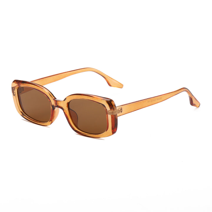 Dame stor kvadratisk solbrille med moderne ramme og UV-beskyttelse Luvikno