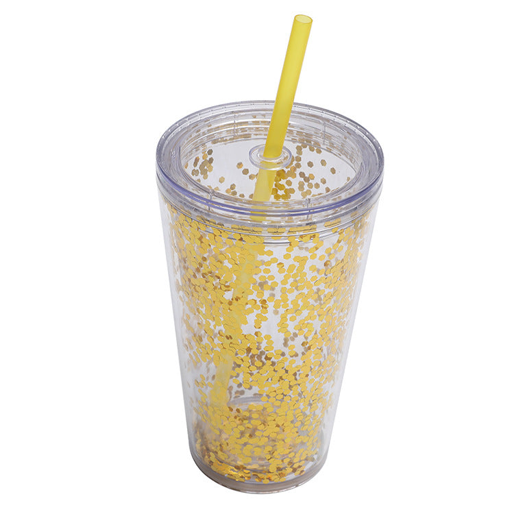 Unisex Glitter Becher Luvikno