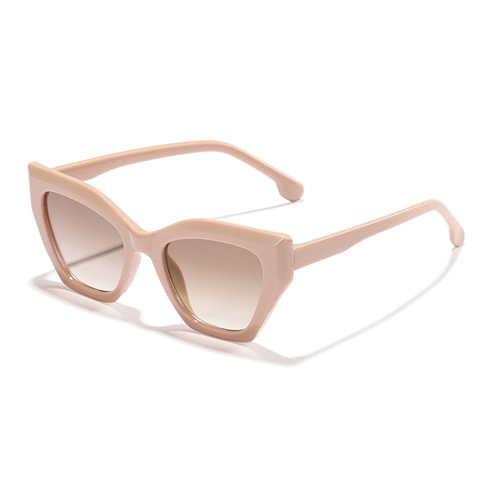 Dame moteriktige solbriller med elegant Cat-Eye-design og slitesterk ramme Luvikno