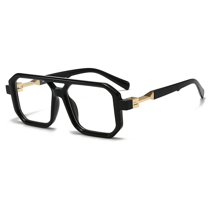 Dame stilige oversized solbriller med geometrisk ramme Luvikno