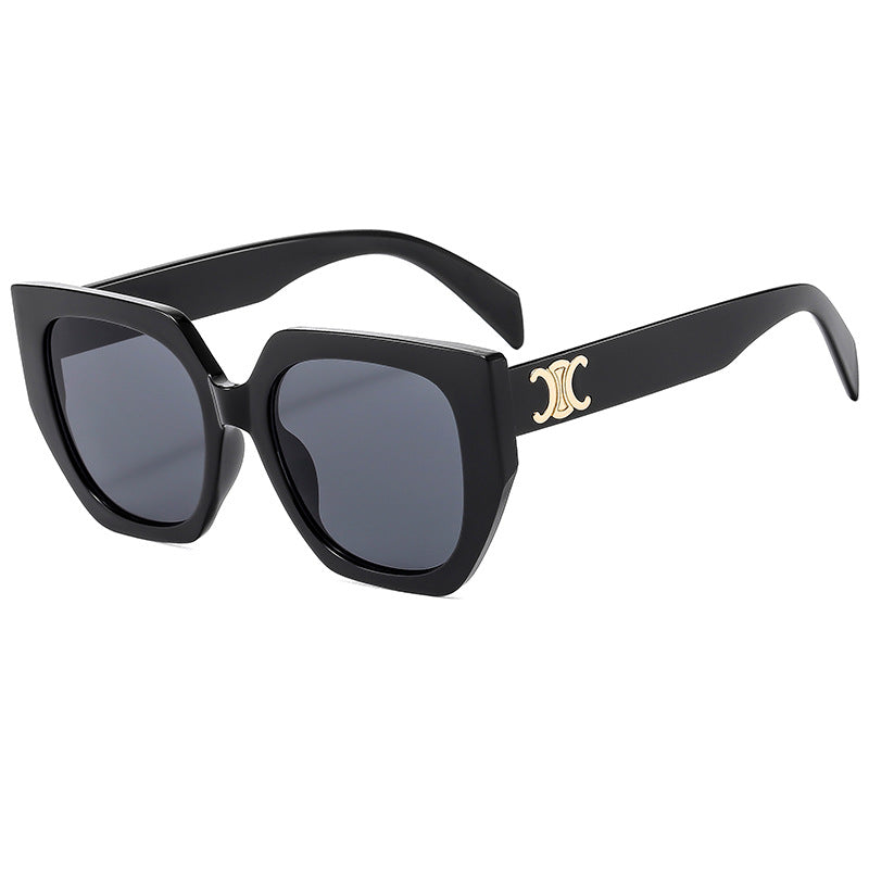 Dame Statement-solbrille med glamorøs ramme Luvikno