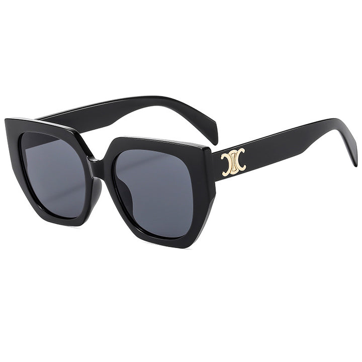 Dame Statement-solbrille med glamorøs ramme Luvikno
