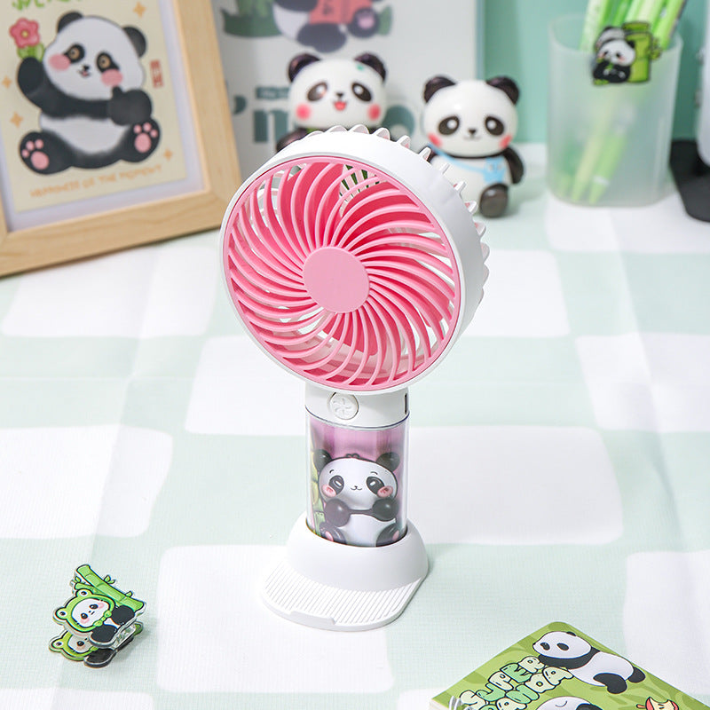 Unisex Bærbar Mini-vifte med Panda-design Luvikno