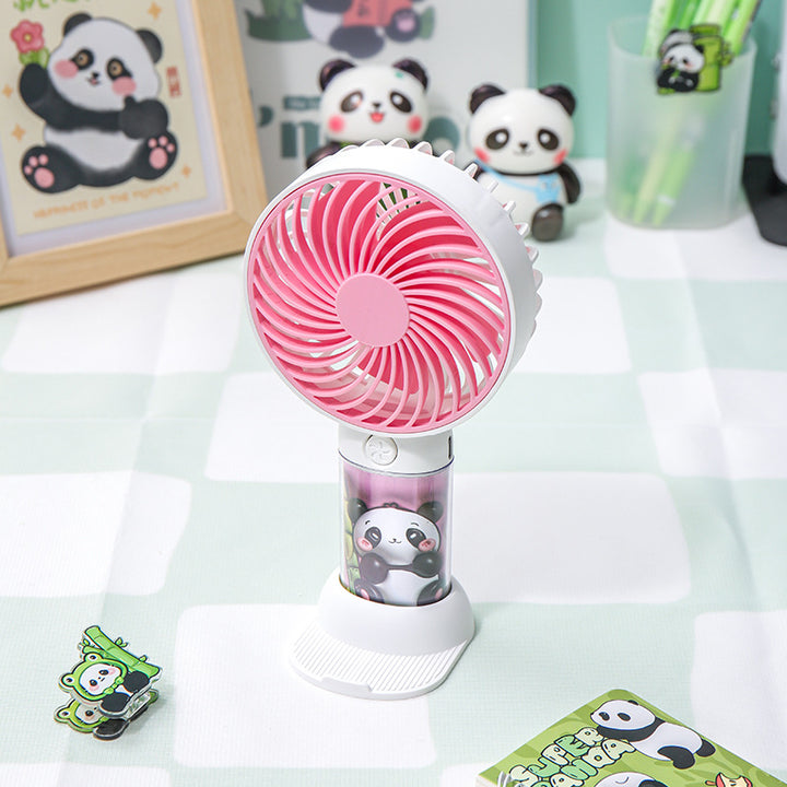 Unisex Bærbar Mini-vifte med Panda-design Luvikno