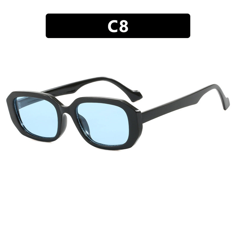 Dame moteriktig solbrille med elegant geometrisk design Luvikno